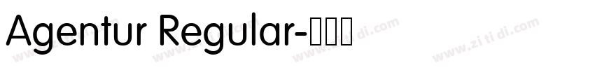 Agentur Regular字体转换 Agentur Regular字体转换